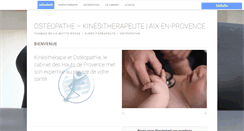 Desktop Screenshot of kine-osteo-aix.com