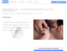 Tablet Screenshot of kine-osteo-aix.com